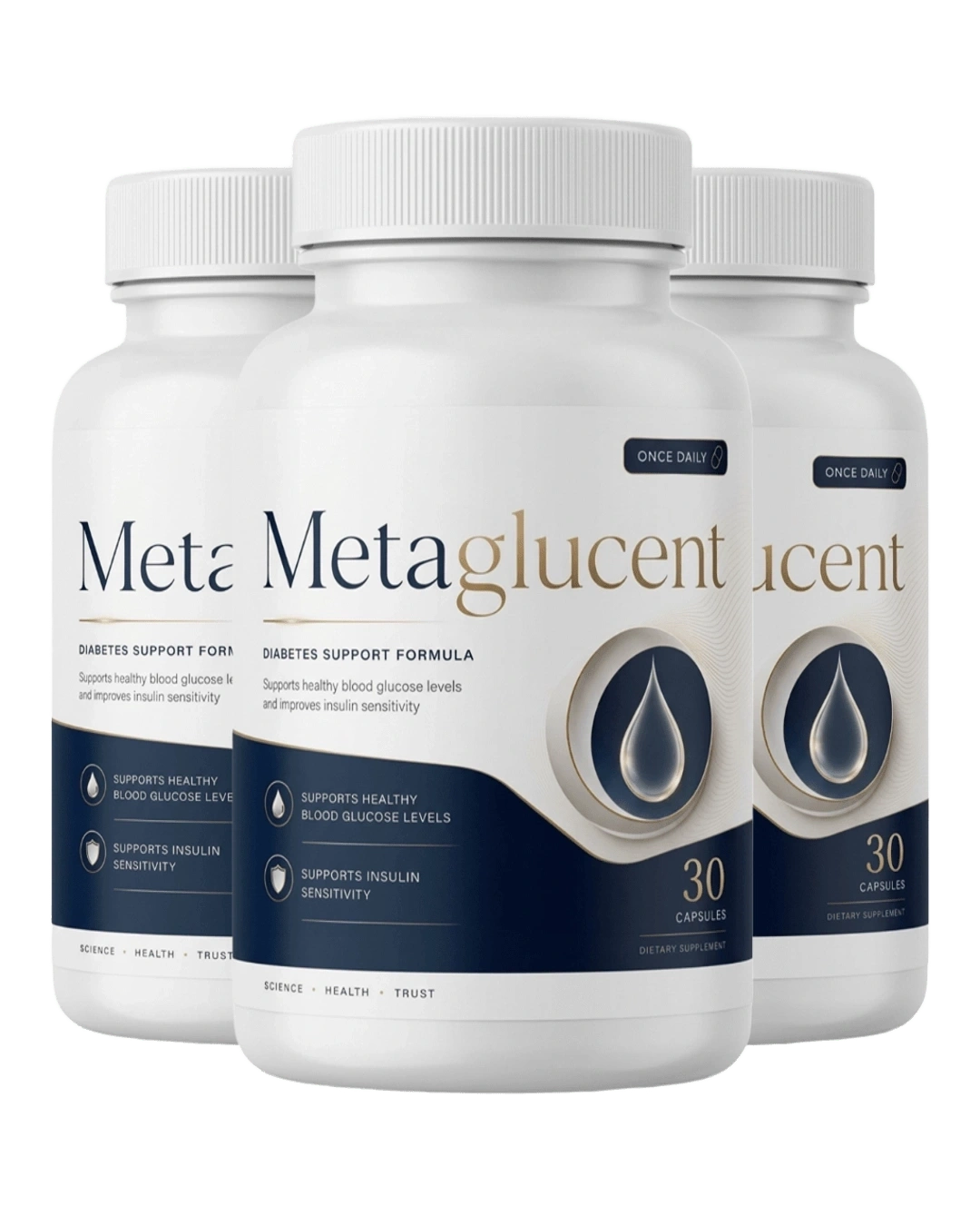 Metaglucent 3 bottle most popular package, 90 day blood sugar support supply